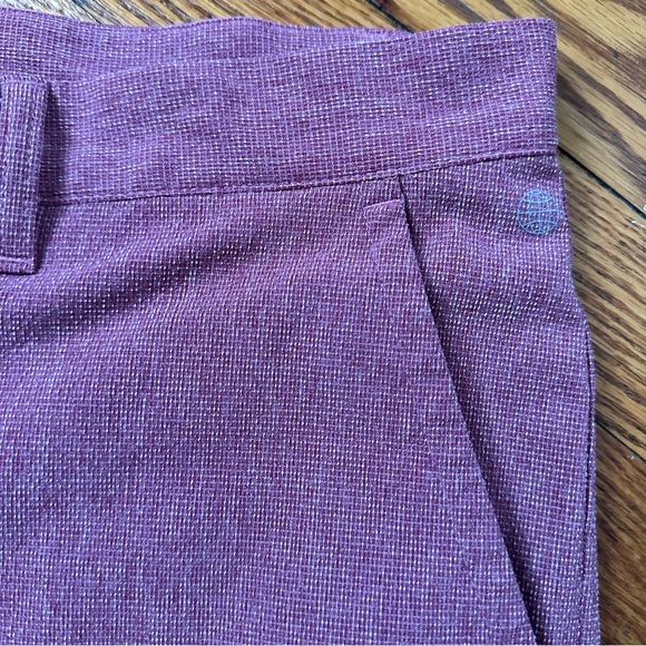 Adidas Crosshatch Primegreen Shorts Red Men’s Size 38 - Picture 2 of 6